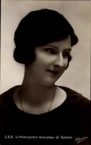 Ak Prinzessin Giovanna von Savoyen, Portrait