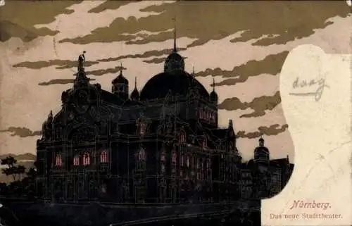 Ak Nürnberg in Mittelfranken, Neues Stadttheater