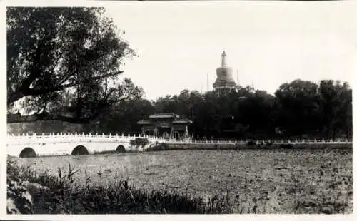 Foto Peking Peking China, Winterpalast, Brücke, Dagoba