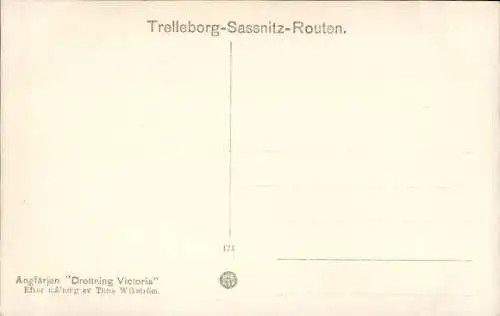 Ak Angfärjan Drottning Victoria, Fährschiff Trelleborg-Sassnitz