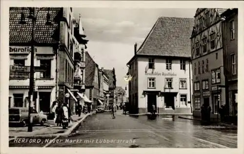 Ak Herford in Westfalen, Neuer Markt, Lübberstraße, Apotheke