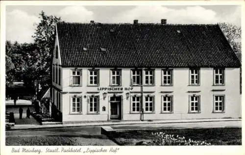 Ak Bad Meinberg am Teutoburger Wald, Staatliches Parkhotel Lippischer Hof