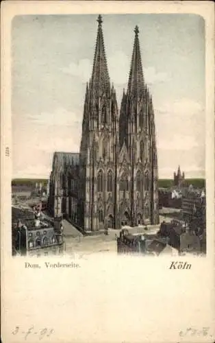 Ak Köln am Rhein, Dom, Vorderseite