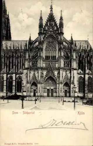 Ak Köln am Rhein, Dom, Südportal