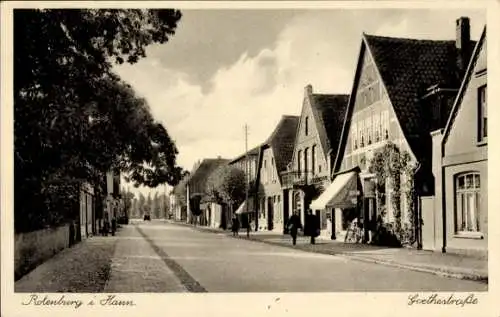 Ak Rotenburg in Hannover Rotenburg an der Wümme, Goethestraße