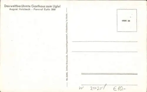 Ak Eutin in Ostholstein, Gasthaus zum Uklei, Uglei, Terrasse