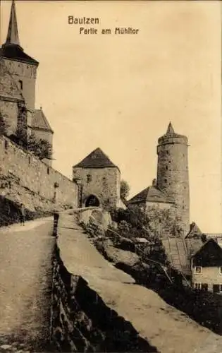 Ak Bautzen in der Oberlausitz, Mühltor