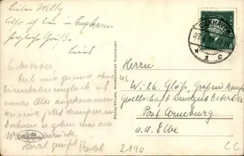 Ak Nordseebad Cuxhaven, Schloss Ritzebüttel