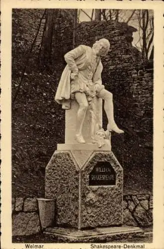 Ak Weimar in Thüringen, Shakespeare-Denkmal