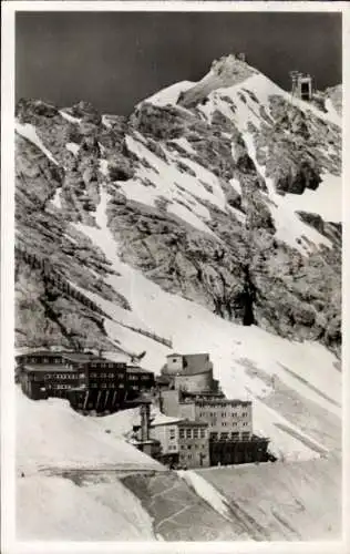 Ak Schneefernerhaus auf der Zugspitze, Gipfelstation, Münchener Haus, Bayerische Zugspitzbahn