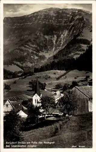 Ak Steibis Oberstaufen im Allgäu, Teilansicht, Gebirge