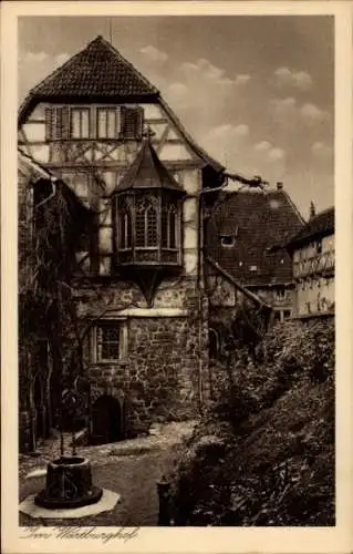 Ak Lutherstadt Eisenach in Thüringen, Wartburg, Wartburghof