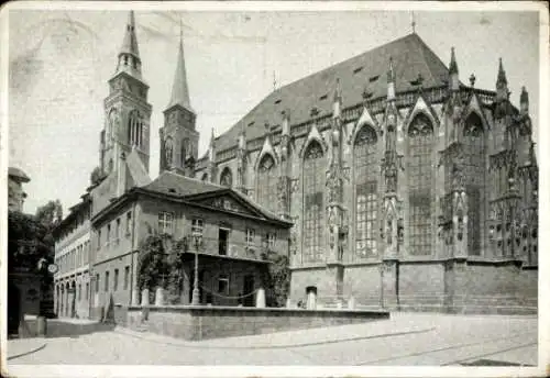 Ak Nürnberg in Mittelfranken, Alte Hauptwache, Sebalduskirche