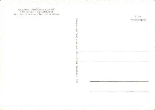 Ak Schenkenzell im Schwarzwald, Gasthof Pension 3 Könige, Gastraum