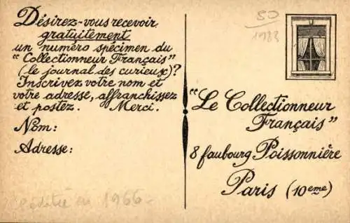 Zeitungs Ak Le Collectionneur Francais, Ornithoptera Allotei