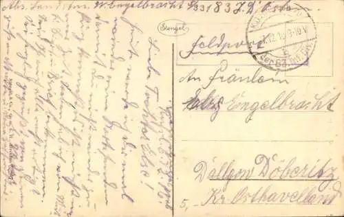 Ak Der Krieg im Osten, Neues Glück blüht aus den Ruinen, Storchennest, I WK