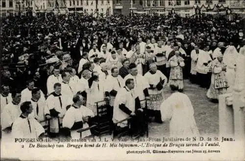 Ak Poperinghe Poperinge Westflandern, Jubelfeesten van O L. V. van St. Jan, Bisschop van Brugge