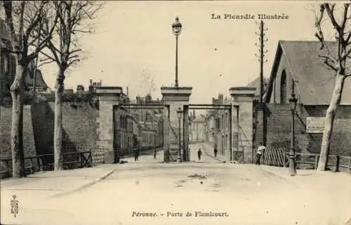 Ak Péronne Somme, Porte de Flamicourt