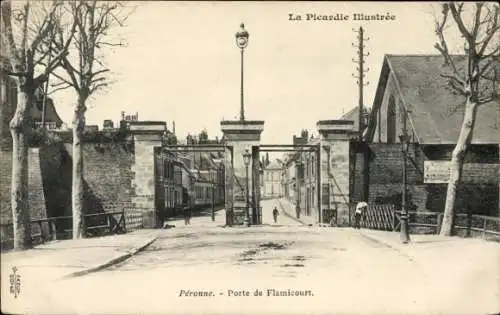 Ak Péronne Somme, Porte de Flamicourt