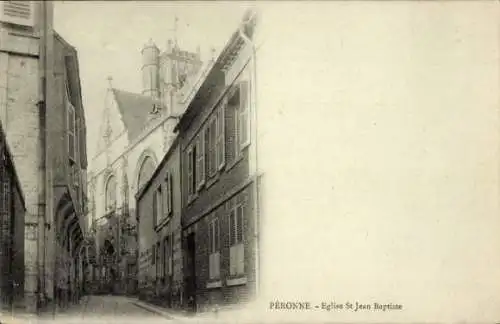 Ak Péronne Somme, Kirche Saint Jean Baptiste