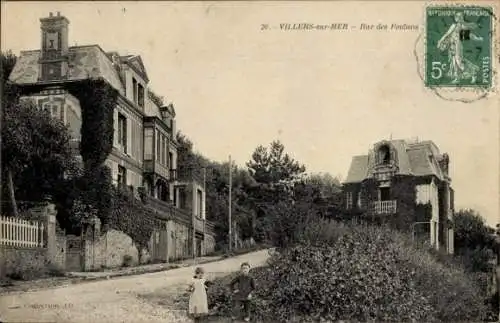 Ak Villers sur Mer Calvados, Rue des Foulans