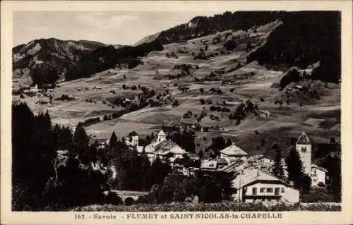 Ak Flumet Savoie, Panorama, Saint-Nicolas-la-Chapelle