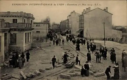 Ak Lyon Rhône, Internationale Ausstellung 1914