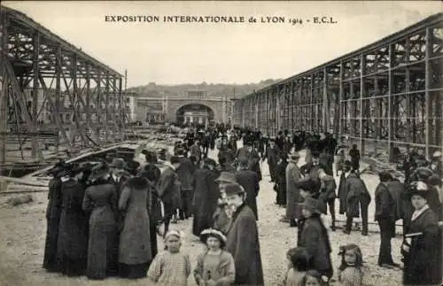 Ak Lyon Rhône, Internationale Ausstellung 1914