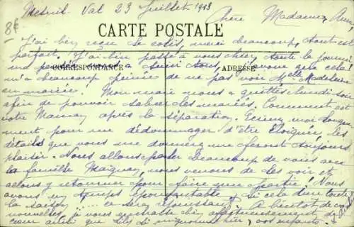 Ak Mesnil Val Seine Maritime, Villas vues du Val Joli