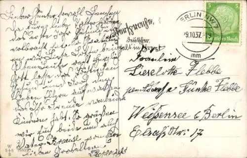 Künstler Ak Wills, John, singendes Mädchen, Vögel