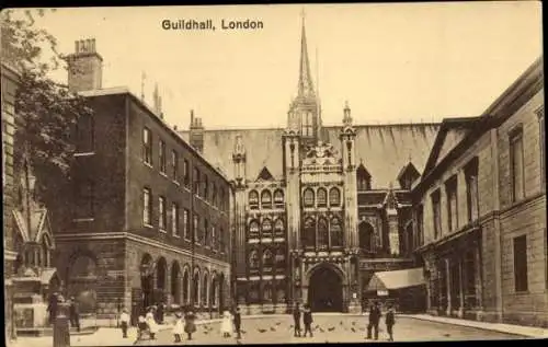 Ak London City England, Guildhall