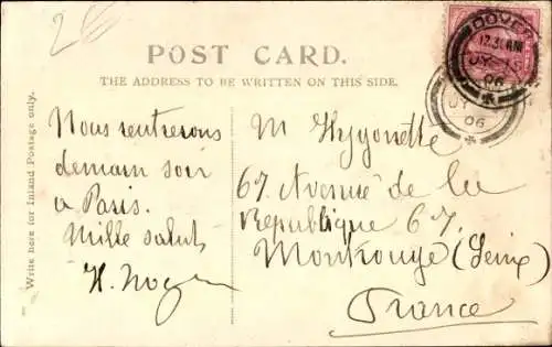 Ak Dover Kent England, Admiralty Pier