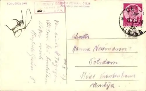 Ak Celje Cilli Slowenien, Schneelandschaft