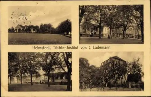 Ak Helmstedt in Niedersachsen, Töchterinstitut von J. Lademann, Garten