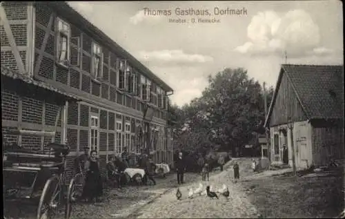 Ak Dorfmark Bad Fallingbostel Lüneburger Heide, Thomas Gasthaus, Inh. O. Heinecke