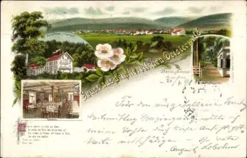 Litho Barsinghausen Deisterwald, Panorama, Deister Hotel- und Logierhaus, Speisesaal