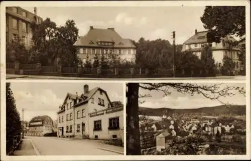 Ak Dittersdorf Amtsberg im Erzgebirge, Teilansicht, Straßenpartie, Gesamtansicht