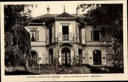 Ak Brumath Elsass Bas Rhin, Hopital Jeanne-Millerand, Maison de Pensionnaires