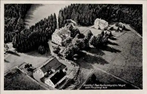 Ak Bad Reiboldsgrün Auerbach im Vogtland, Fliegeraufnahme, Waldhof