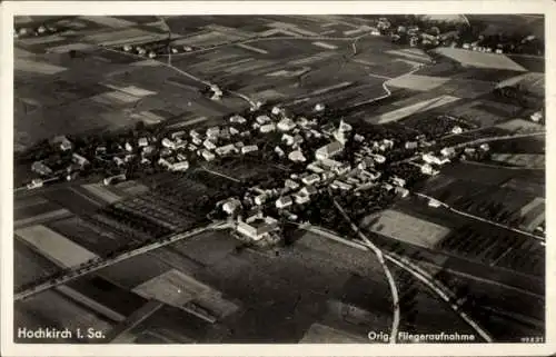 Ak Hochkirch in der Oberlausitz, Fliegeraufnahme