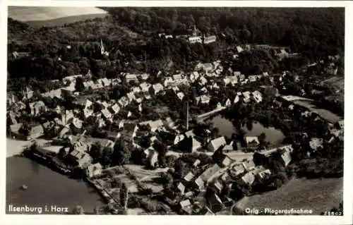 Ak Ilsenburg im Harz, Fliegeraufnahme