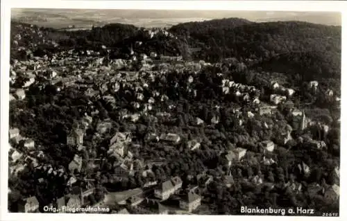 Ak Blankenburg am Harz, Fliegeraufnahme