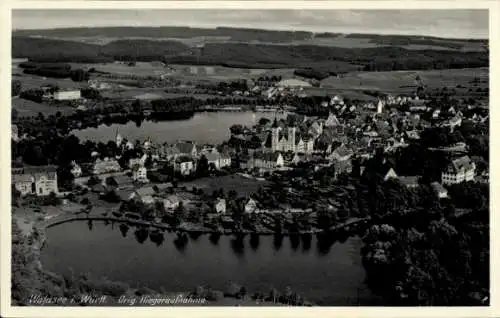 Ak Bad Waldsee in Oberschwaben Württemberg, Fliegeraufnahme