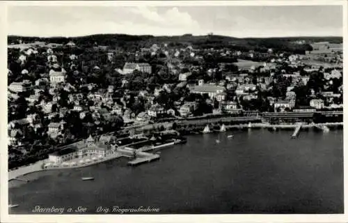 Ak Starnberg in Oberbayern, Fliegeraufnahme