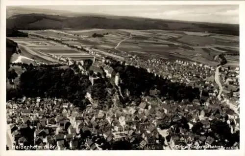 Ak Heidenheim an der Brenz Württemberg, Fliegeraufnahme