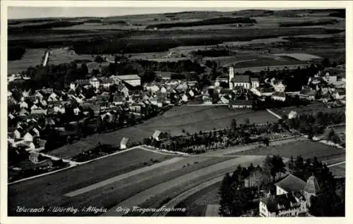 Ak Bad Wurzach in Oberschwaben, Fliegeraufnahme