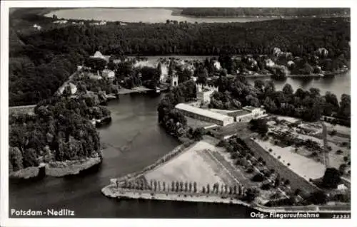 Ak Nedlitz Potsdam, Fliegeraufnahme