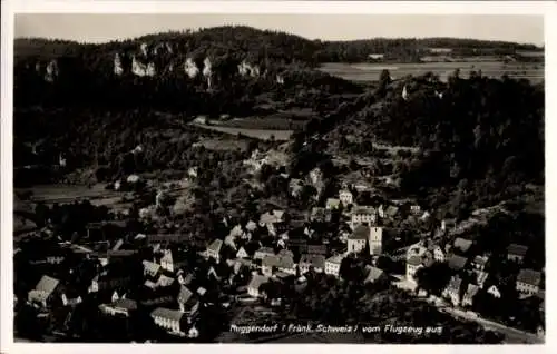 Ak Muggendorf Wiesenttal Fränkische Schweiz, Fliegeraufnahme