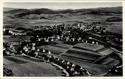 Ak Cham in der Oberpfalz, Fliegeraufnahme