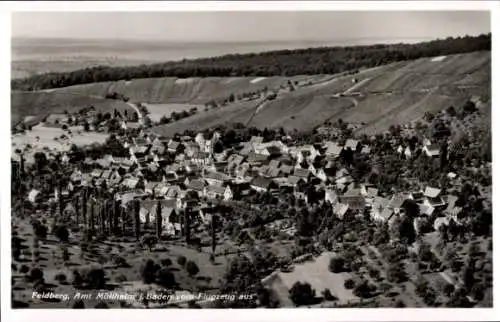 Ak Müllheim in Baden Markgräflerland, Fliegeraufnahme